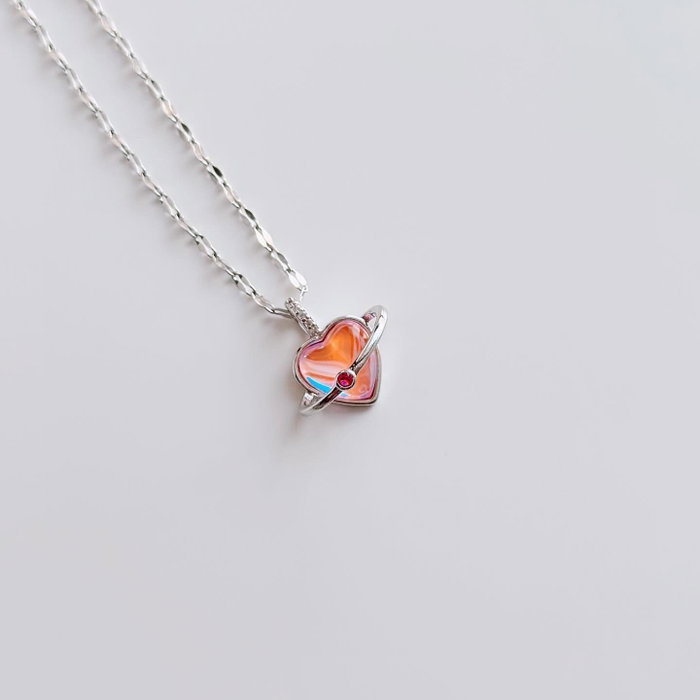 Heliophilia Silver Collar Blissful Rosa y Plata Heliophilia Silver Collar Blissful Rosa y Plata